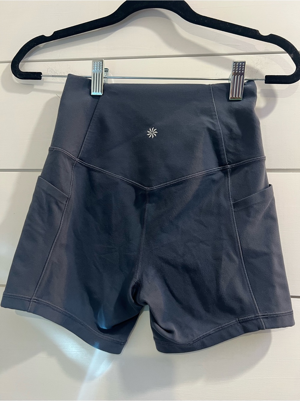 Athleta High-Waist Performance Shorts - Charcoal XS